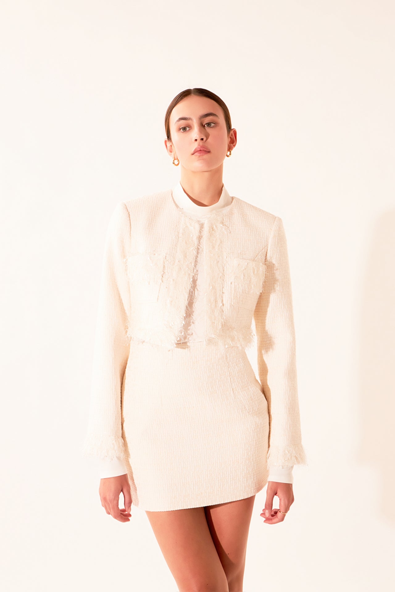 Cropped Tweed Jacket