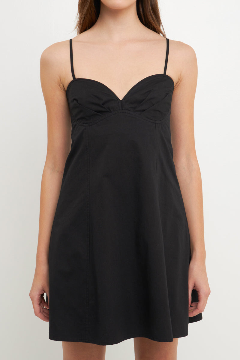 Sweetheart Neckline Mini Dress