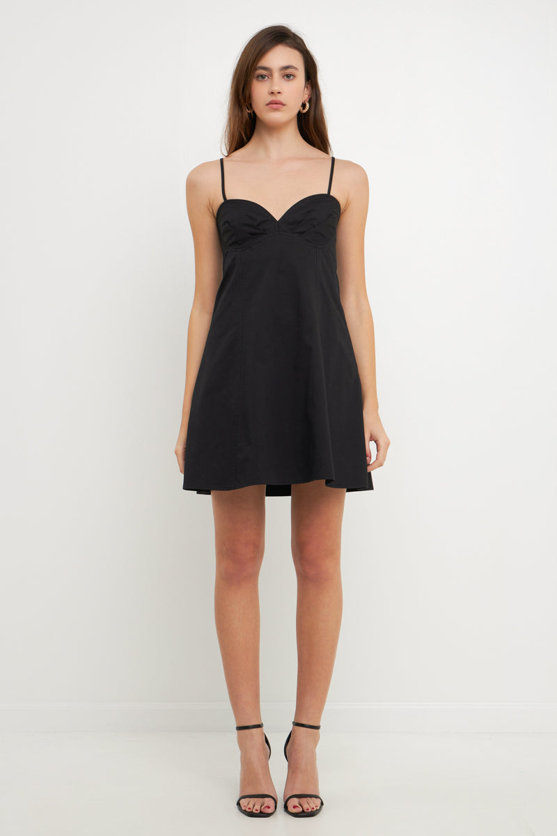 Sweetheart Neckline Mini Dress