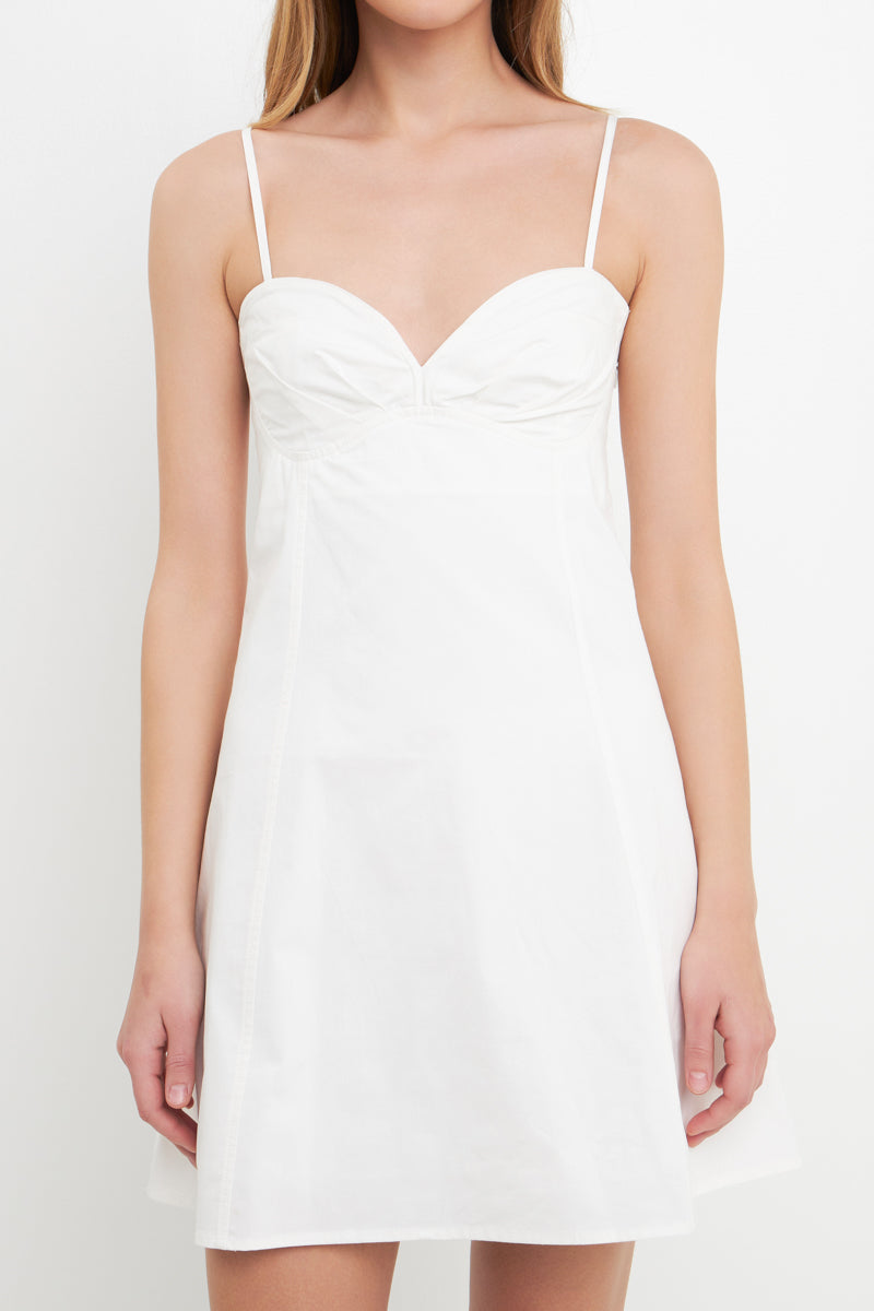 Sweetheart Neckline Mini Dress