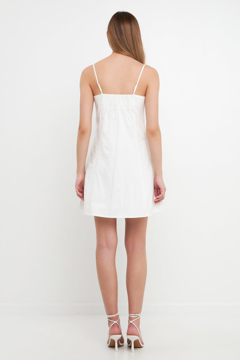 Sweetheart Neckline Mini Dress