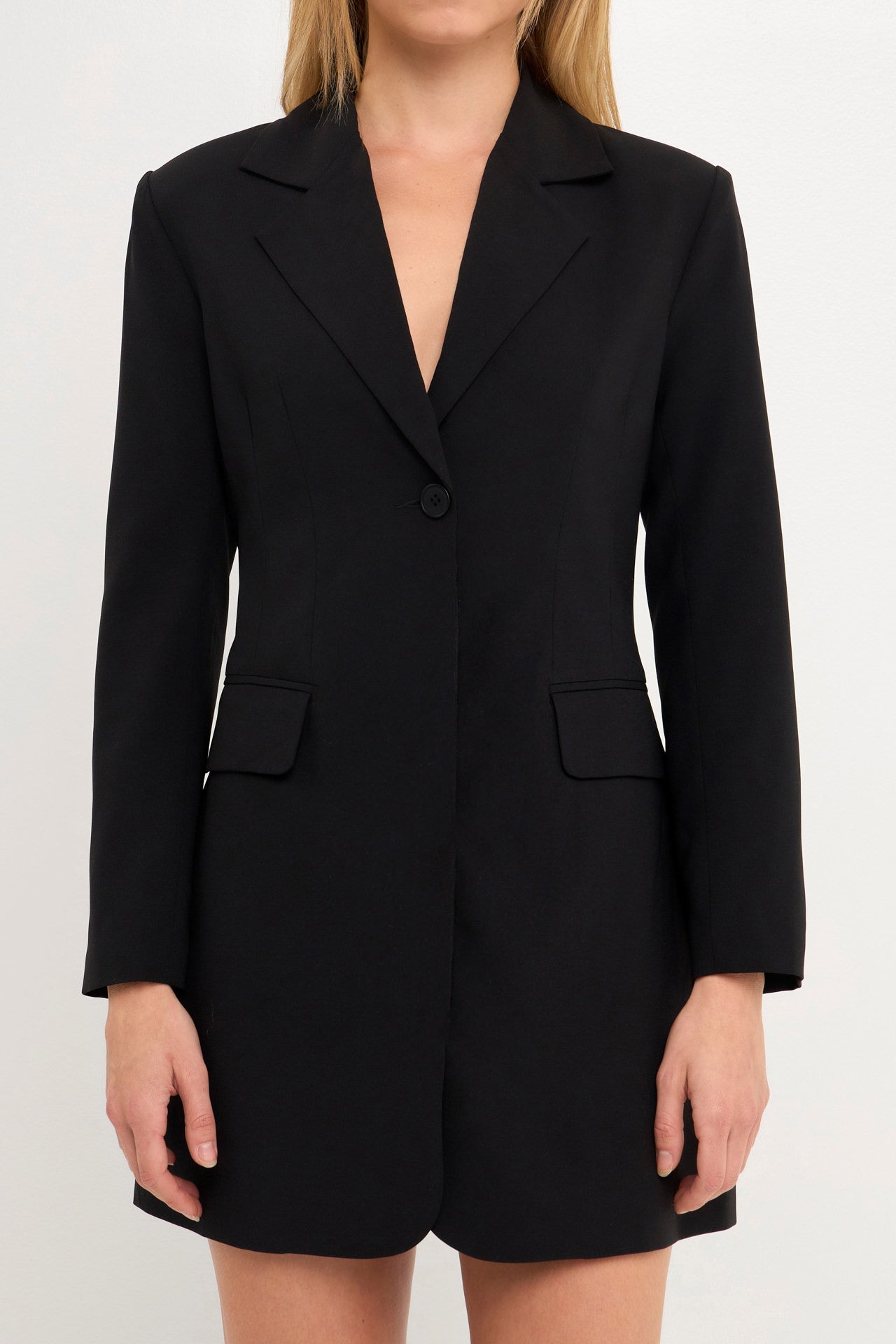 Collared Dress with Open Back Detail