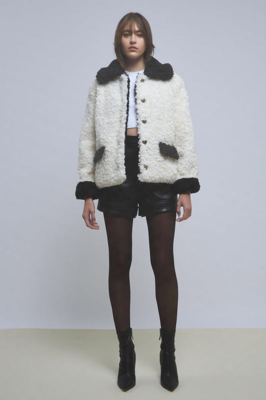 Colorblock Sherpa Jacket