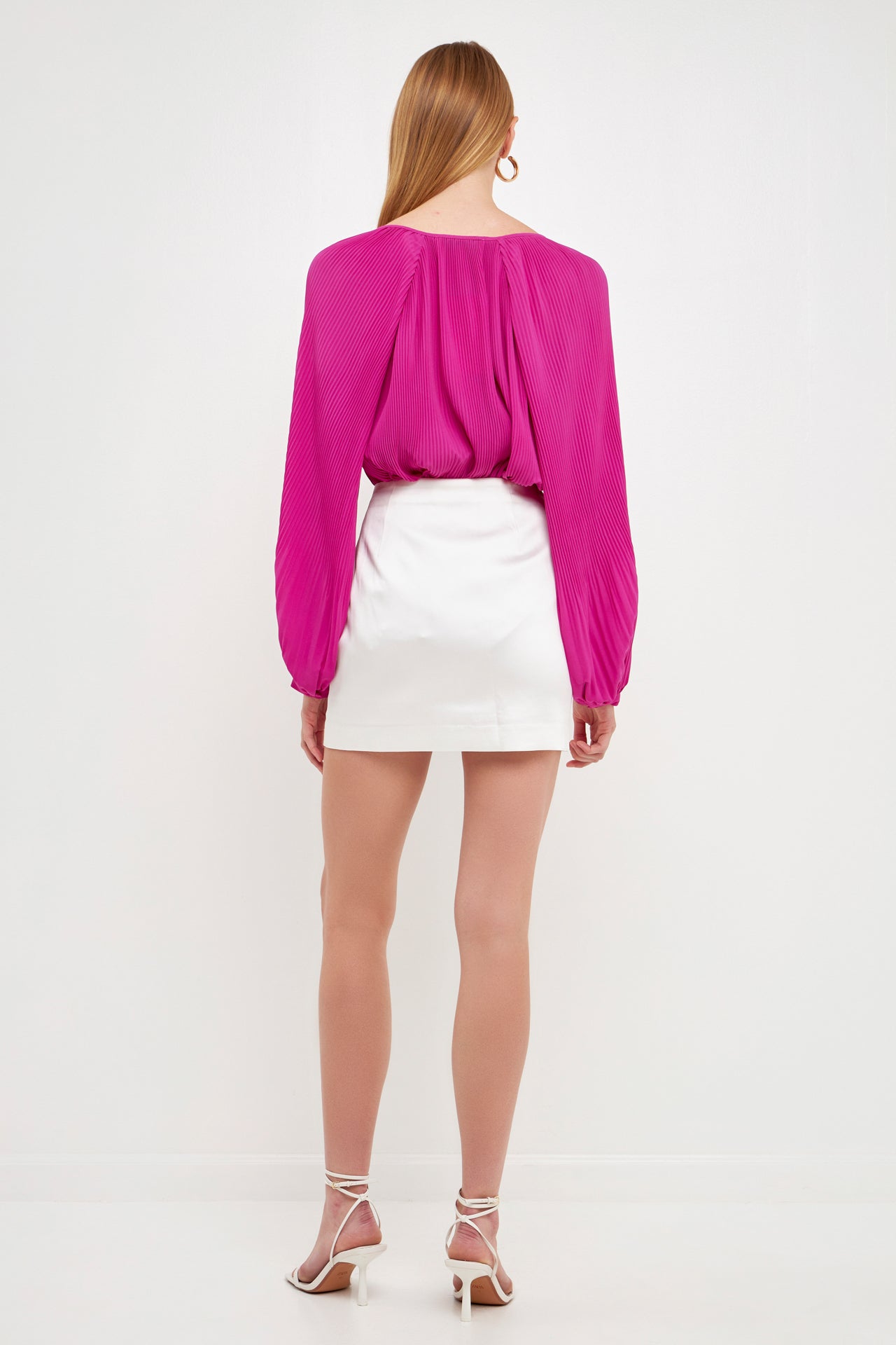 Pleated Chiffon Blouse