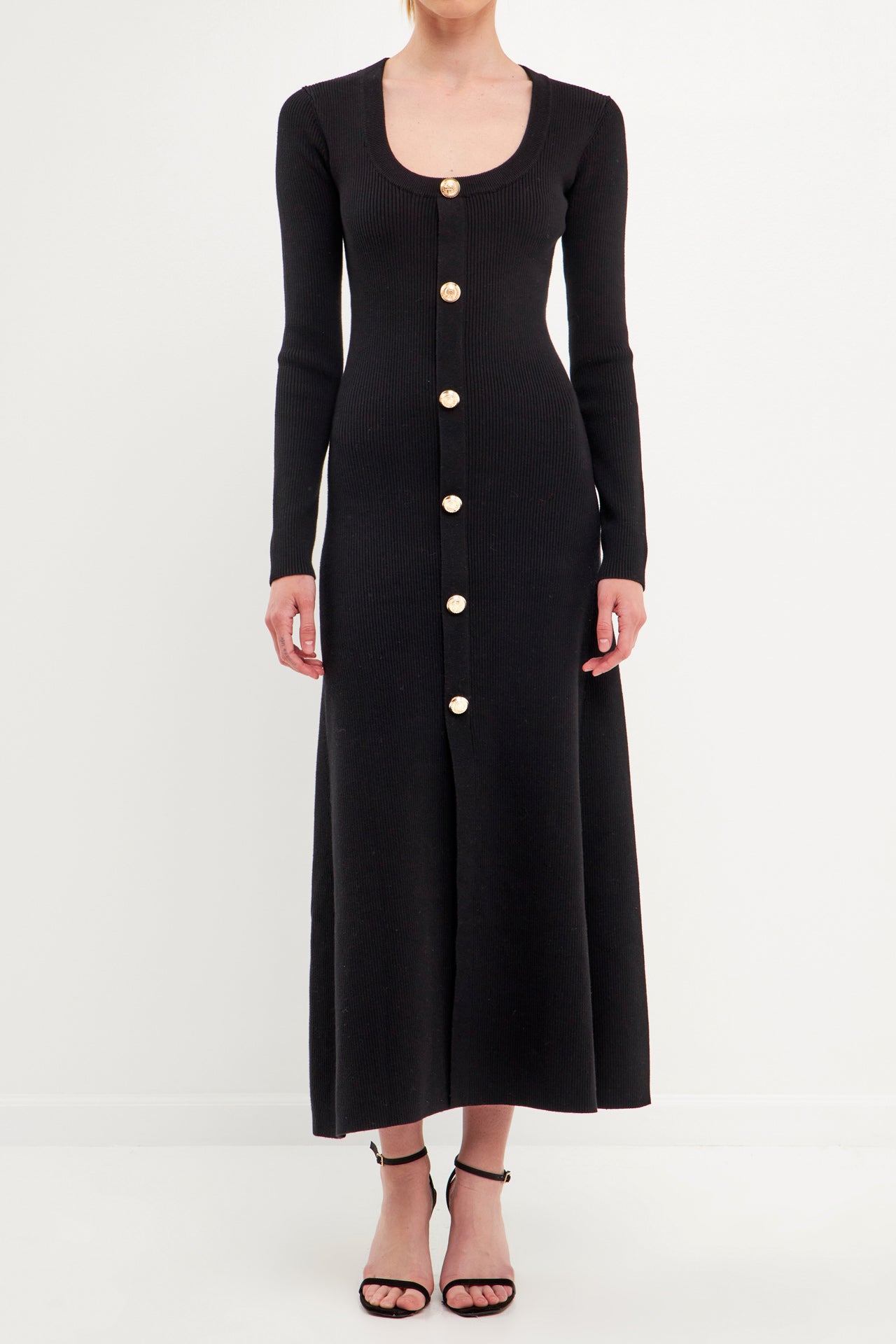 Premium Button-Down Maxi Dress