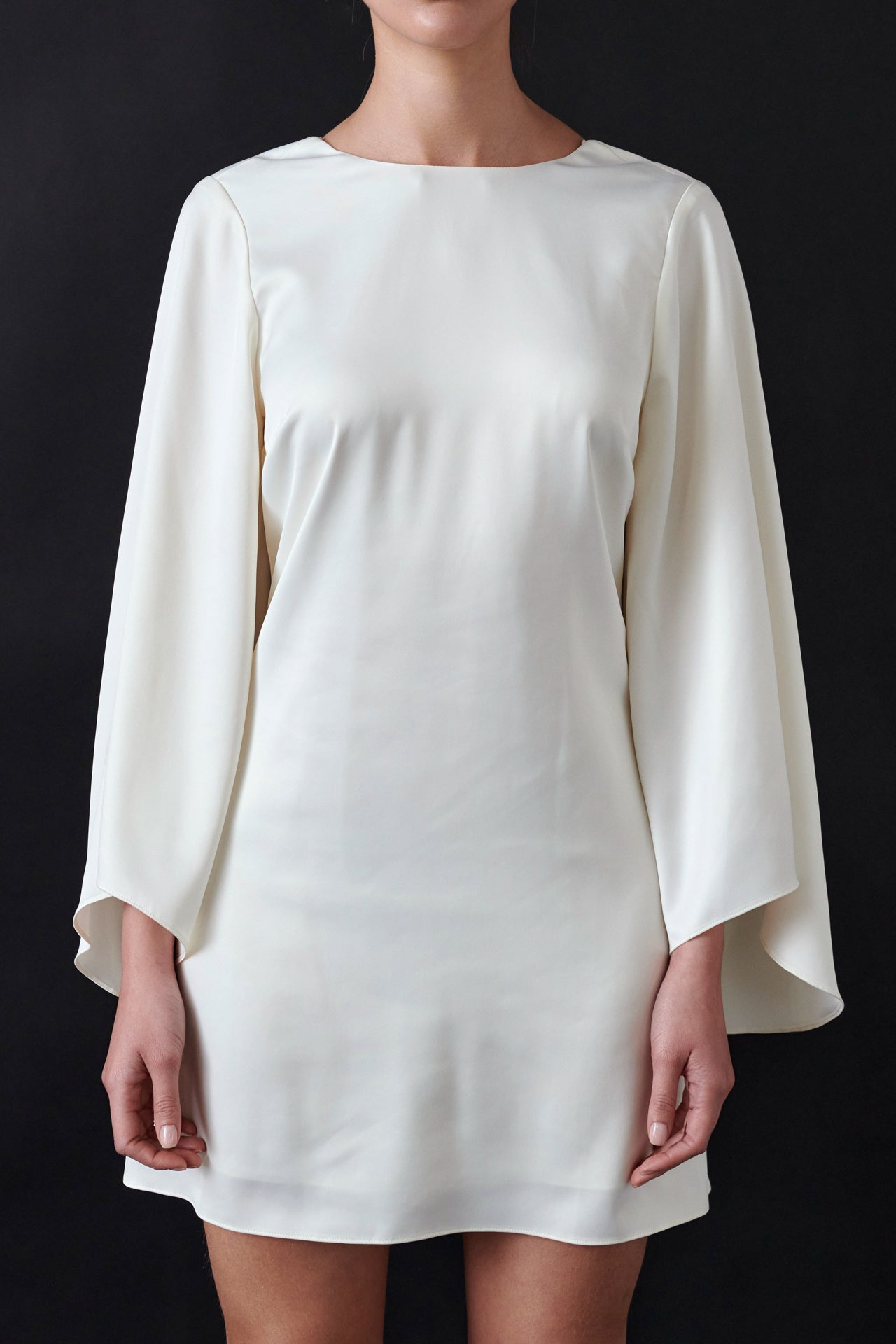 Bell-Sleeve Mini Dress