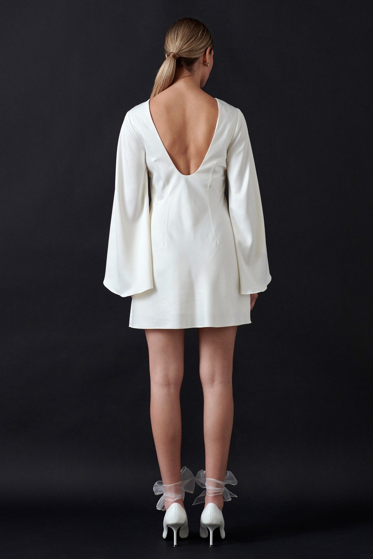 Bell-Sleeve Mini Dress