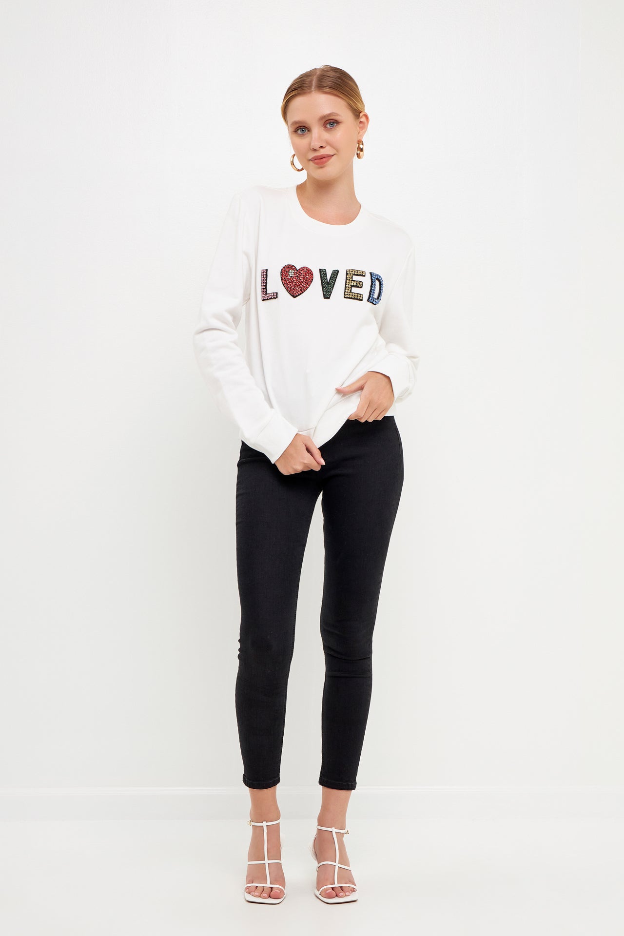 Beaded Loved Sweatshirt