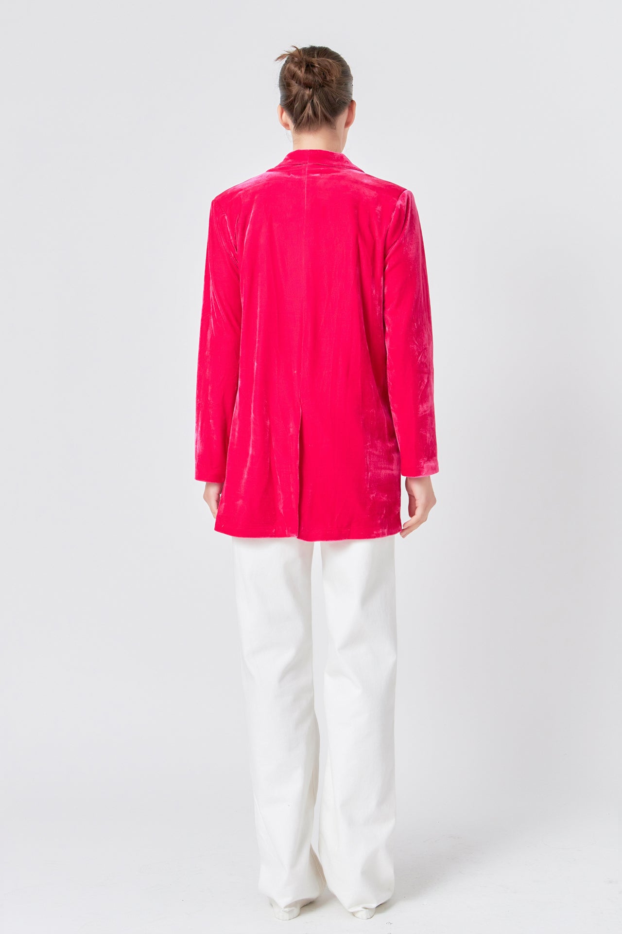 Velvet Loose Fit Blazer