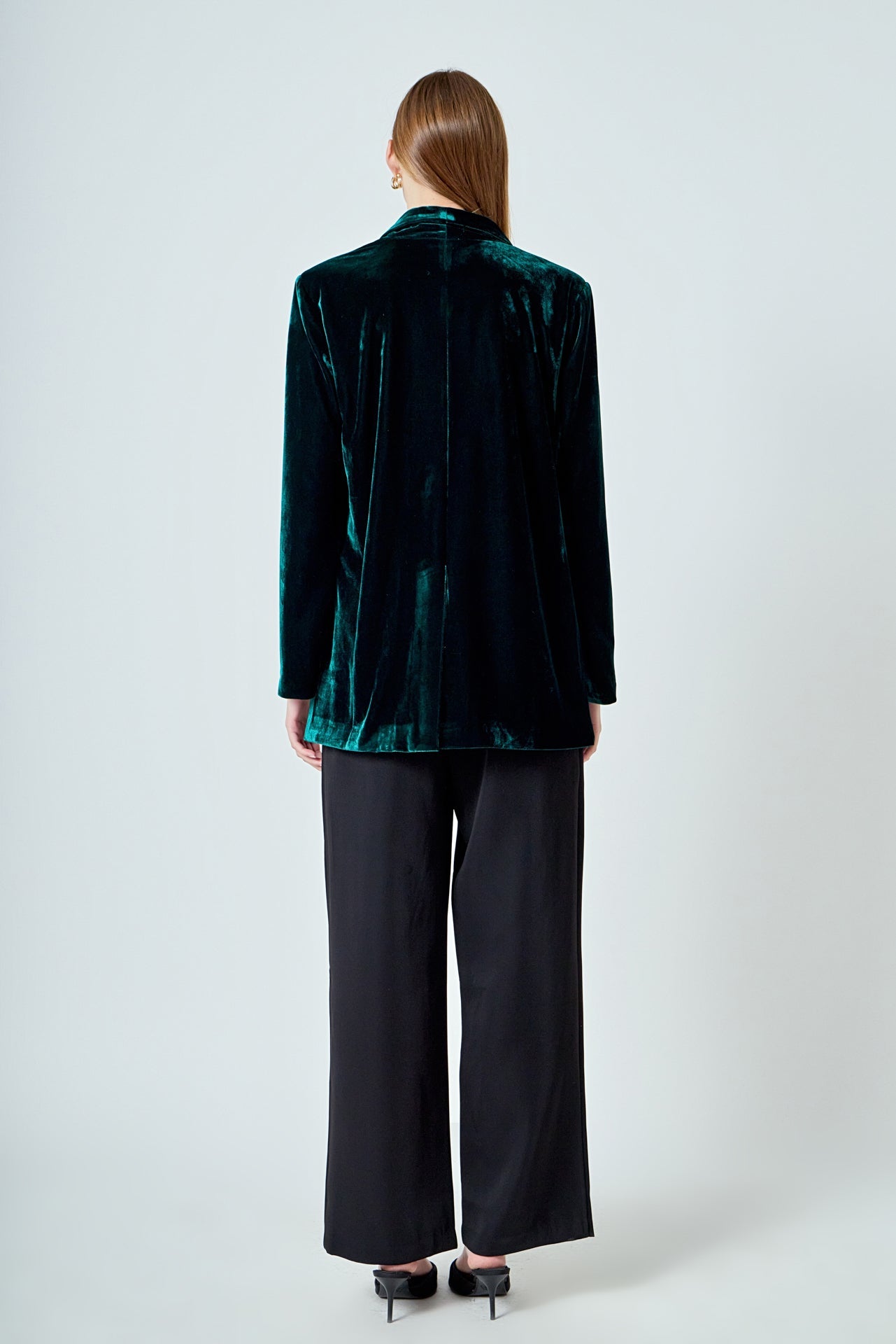 Velvet Loose Fit Blazer