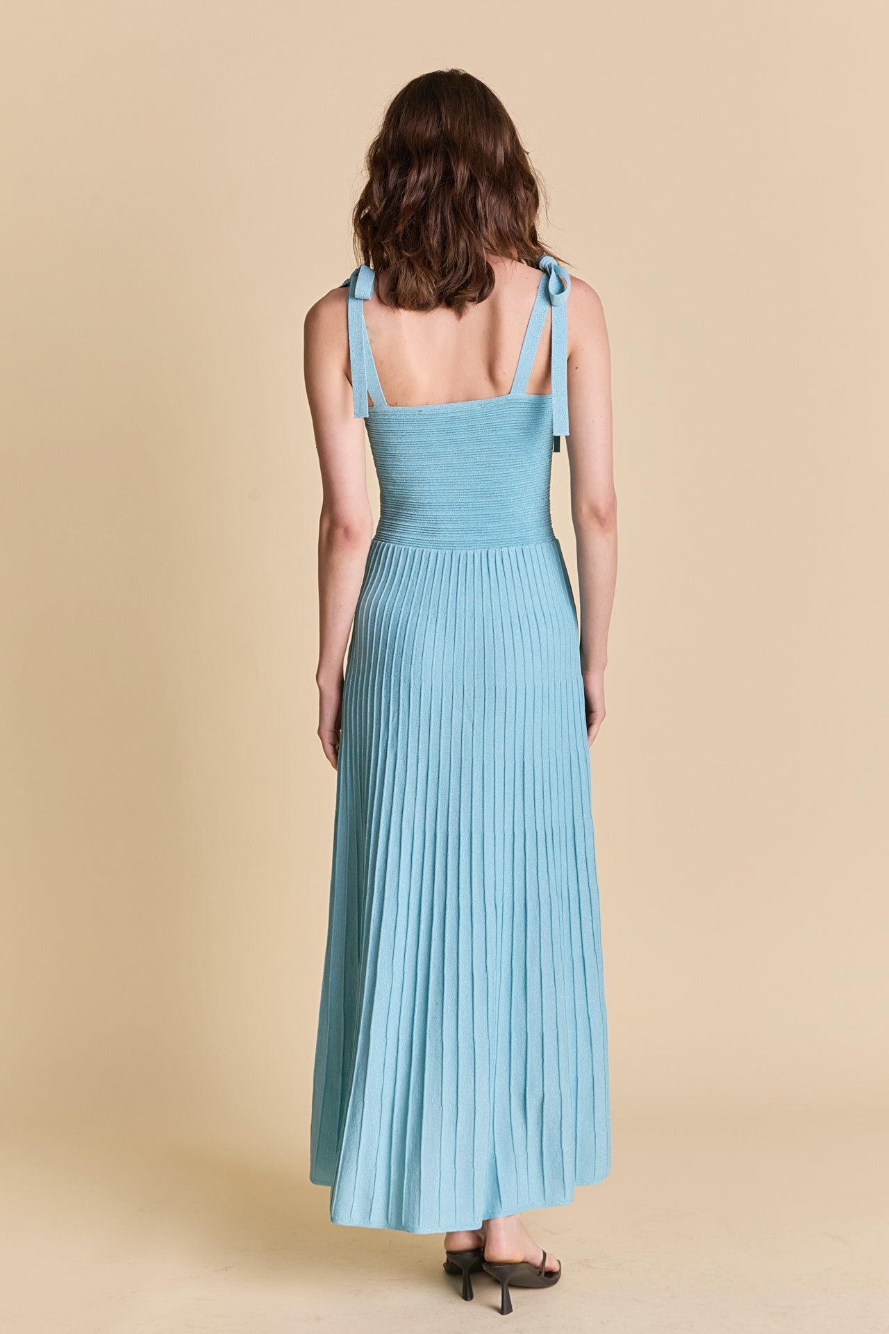 Lurex Sleeveless Maxi Dress